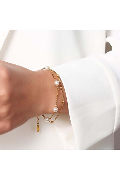 La Notaru, Brățară cu perle metalice din oțel inoxidabil – C021