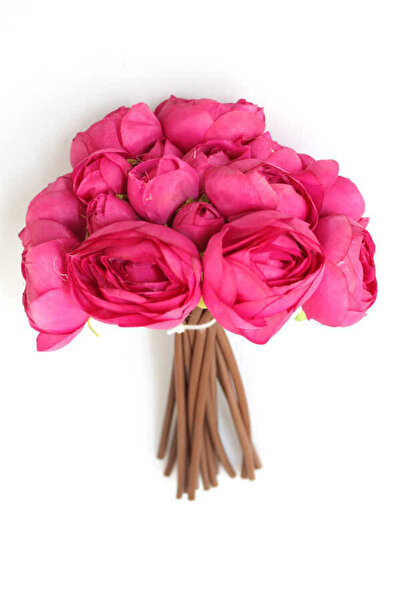 Yapay Çiçek Deposu Veštački cvet tanki I Svila 6-dijelni buket ruža fuksija