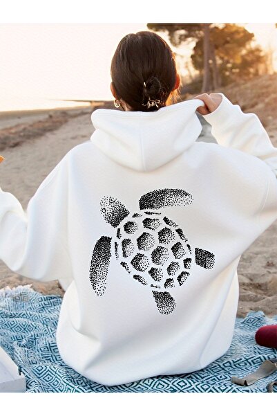 Deocept Unisex Turtle Printed Hooded Sweatshirt with Kangaroo Pocket, Comfort...