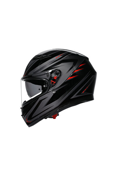 AGV K3 Syth Black Red Kapalı Kask