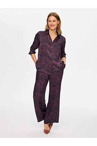 Faik Sönmez Soyut Desen Uzun Kol Gömlek S26GML004