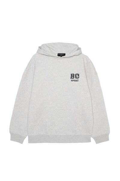 Beauty Omelette Gri Melanj BO Sports Hoodie
