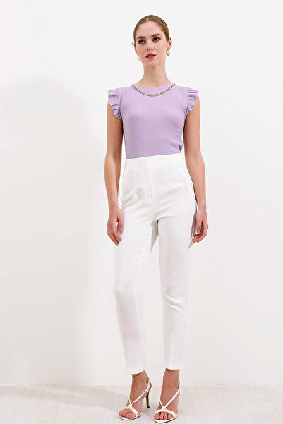 GABRİA Панталон от плат с висока талия