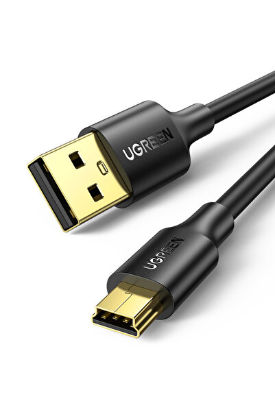 Ugreen Καλώδιο Δεδομένων και Φόρτισης USB-A σε miniUSB US132, 2μ, Μαύρο