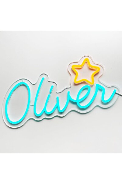 Slasa Custom Name Neon Sign 14–20 inch Personalized LED Wall Light for Bedroo...