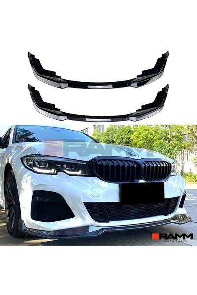 RAMM Bmw G20 Lci Mp Ön Tampon Lipi + Flap Seti Parlak Siyah