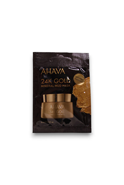 AHAVA , Single Use 24K Gold Mineral, Hydrating, Mud Mask, For Face, 6 ml
