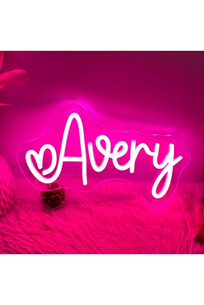 Slasa Custom Name Neon Sign 14–20 inch Personalized LED Wall Light for Bedroo...