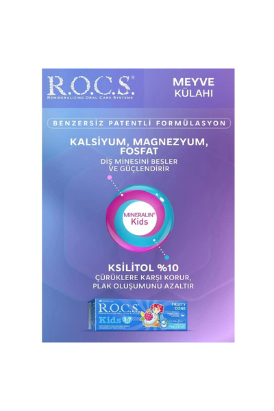 R.O.C.S. R.O.C.S Anne & Çocuk Diş Bakım Seti – Aktif Kalsiyum & Meyve Külahı (3-7 Yaş)