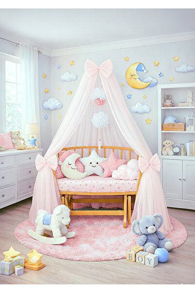 Mutlu Başlangıçlar طقم ناموسية سرير الأطفال بتصميم زخرفي للمستشفيات مع ناموسي...