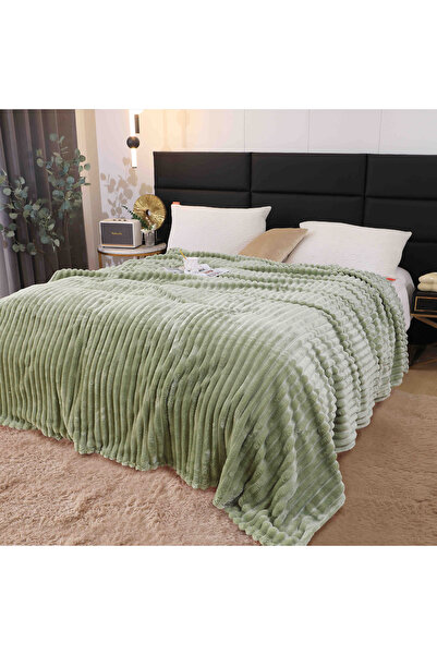 JOJO HOME Fluffy cocolino blanket, ribbed pattern, 200x230cm