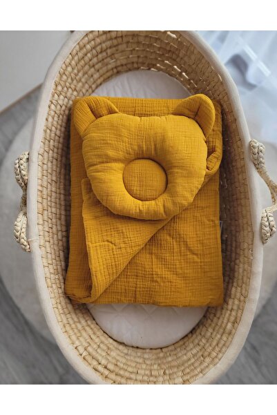 Other MUSLIN Teddy Bear duvet with filling and contoured pillow - 2-piece set...