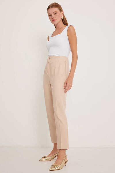 GABRİA Pantaloni din material cu talie înaltă