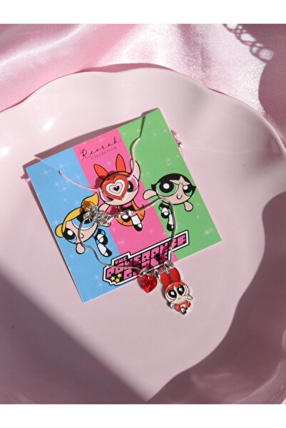 Reorah Collection Powerpuff Girls Heart Double Bracelet Set