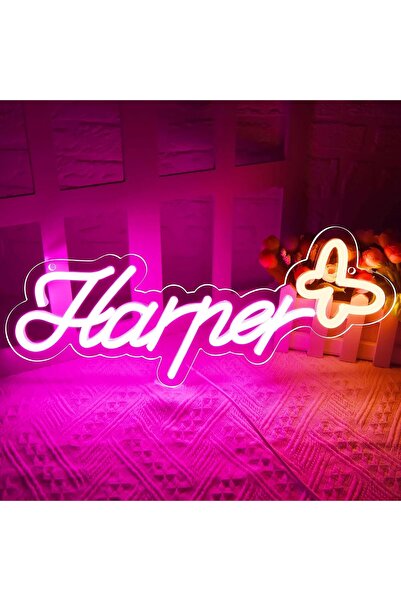 Slasa لوحة نيون تحمل اسمًا مخصصًا، مقاس 14-20 بوصة، مصباح جداري LED شخصي لغرف...