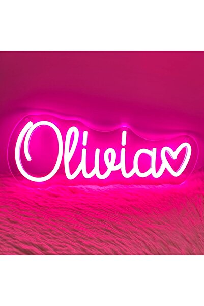 Slasa Custom Name Neon Sign 14–20 inch Personalized LED Wall Light for Bedroo...