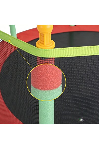 RahaShop Family SafetyTrampoline with Full Net & Padding, 80kgCapacity,for In...