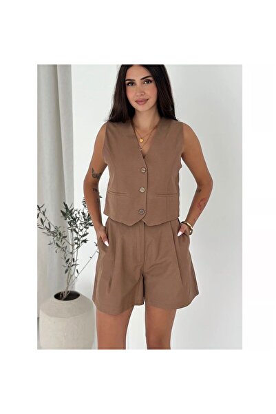 Sima Butik Women's Vest Suit