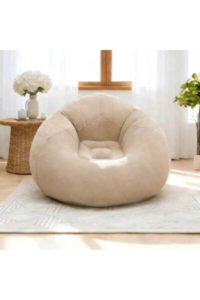 Mtanvxay أريكة استرخاء قابلة للنفخ محمولة، كرسي مريح للتخييم، مناسبة لغرفة ال...