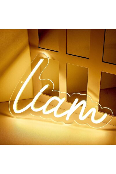 Slasa Custom Name Neon Sign 14–20 inch Personalized LED Wall Light for Bedroo...