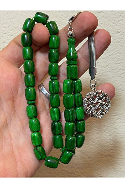 TTS TÜRK TESBİH SANATI حبات الصلاة من العنبر المقطوعة على شكل كبسولة