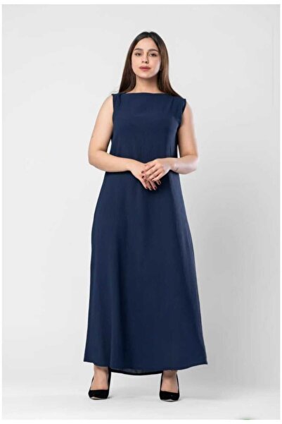 ZAHRA Navy blue abaya dress with a unique cut