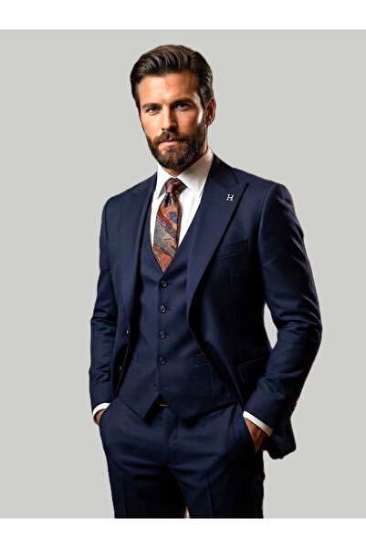 HERMOSE Signature |   Navy Blue Vest Suit