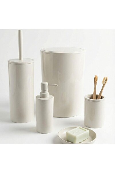 Ansan FLORES 5 LI BANYO SETI -BEYAZ