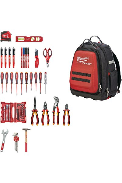 Milwaukee Packout Sırt Çantalı Elektrikçi Seti 76 Parça - 4932498407