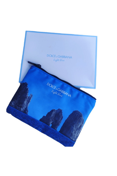 Dolce&Gabbana Dolce & Gabbana, Light Blue, Toiletry, GWP Textile Pouch, Blue