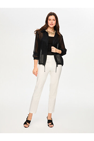 Faik Sönmez Parlak Şifon Bomber Ceket S26BMB001