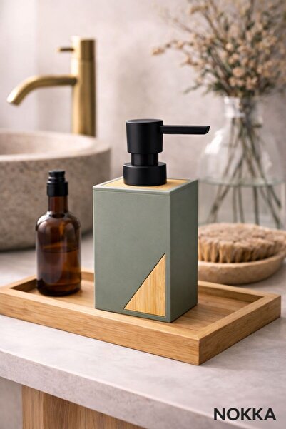 NOKKA Dekoratif Sıvı Sabunluk, City Akrilik Sabunluk, 8x12 cm
