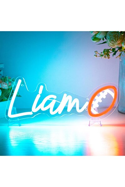 Slasa لوحة نيون تحمل اسمًا مخصصًا، مقاس 14-20 بوصة، مصباح جداري LED شخصي لغرف...