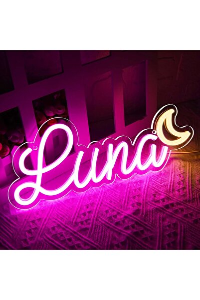 Slasa لوحة نيون تحمل اسمًا مخصصًا، مقاس 14-20 بوصة، مصباح جداري LED شخصي لغرف...