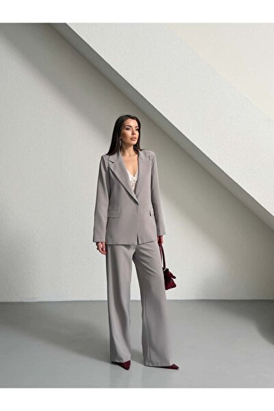 mydukkan.co Set jachetă și pantaloni cu un singur nasture