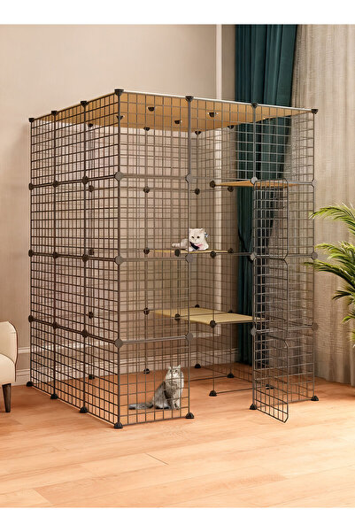 KidLe Cat Cage Enclosure Detachable Indoor Large Cat House for 1-4 Cats