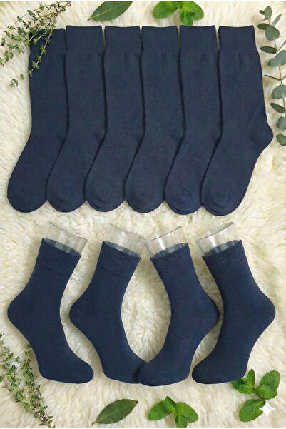 Üstünel çorap 12-Pack Navy Blue Men's Socks - Dark Color Office and Suit Socks