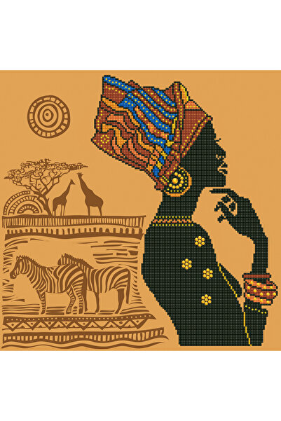 diamond dotz Diamond painting - Africa, 49 x 49 cm