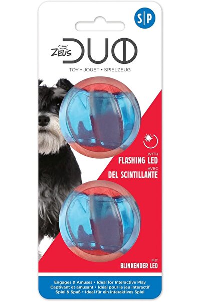 ZEUS كرة مزدوجة، 5 سم مع إضاءة LED، عبوة من قطعتين