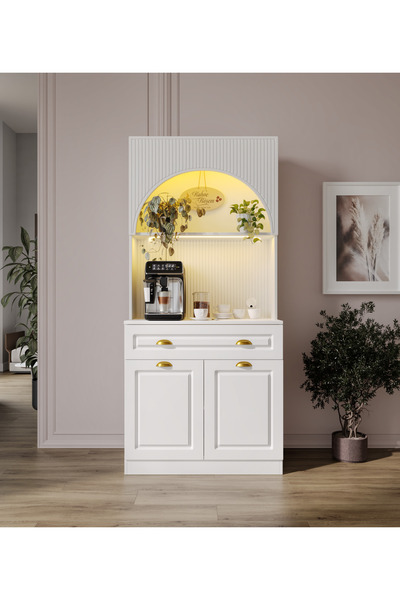 GuneyStore Armoni Gold Mini Kahve Köşesi Komple MDF - Ücretsiz Montaj