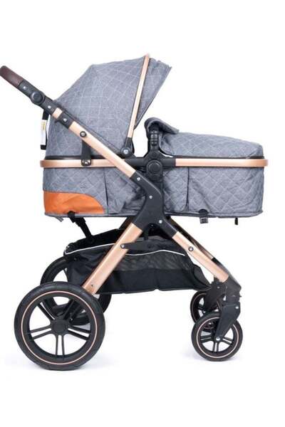 Belecoo One Fold-to-Half Luxury Baby Stroller 2-in-1 Travel Pram & Bassinet –...