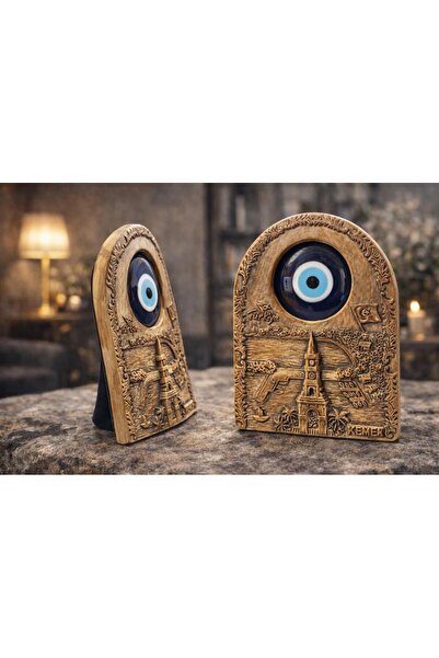 Hd Marketim Seramik Nazar Boncuğu Biblo – Masa Üstü Dekoratif Obje (14,5×11 cm)