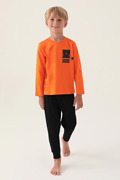 ROLY POLY Play Hard Boys' Long Sleeve Elastic Cuff Pajama Set