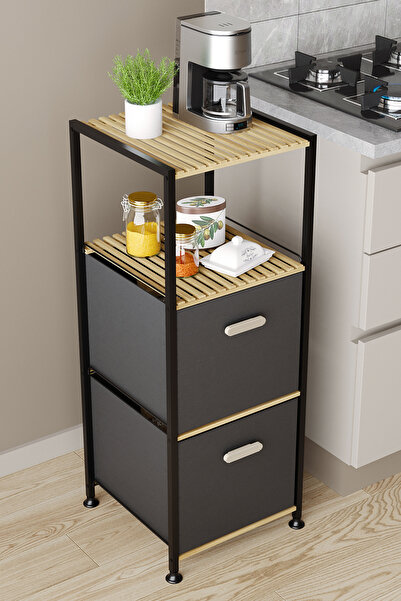 Bino 3 Katlı Çok Amaçlı 2 Çekmeceli Mutfak Organizeri Çekmeceli Düzenleyici D...