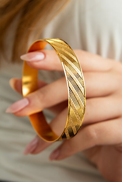 VİYANGOLD 22 AYAR ALTIN KAPLAMA 1.5 CM SİMLİ ÇAPRAZ MODEL 3 LÜ SET [3 ADET]