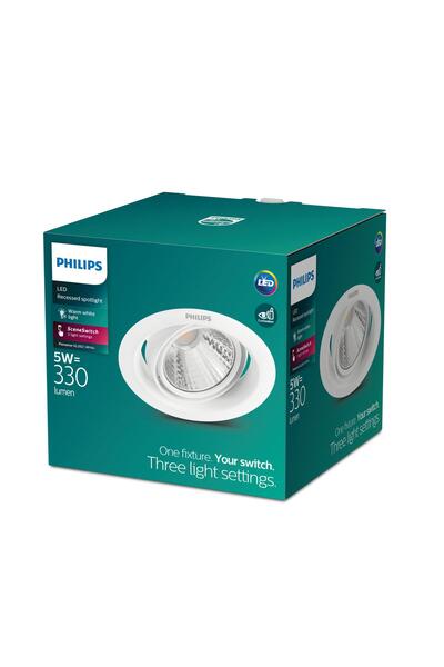 Philips Pomeron Gömme Spot Işık 5W 330 Lumen 2700K Sarı Işık