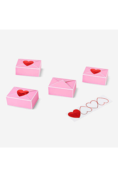 Flying Tiger Copenhagen 4'lü Katlanabilir Pembe Hediye Kutusu