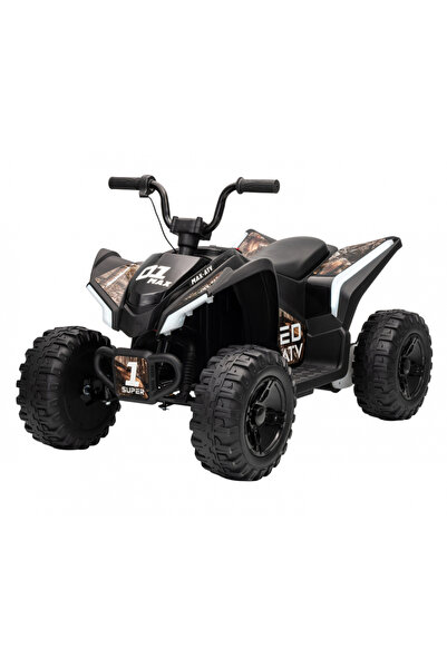 Nichiduta Atv electric pentru copii SuperMax Black cu echipare premium,acumul...