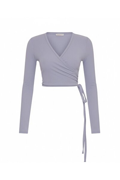 AQUELLA Kaşkoro Wrap Lilac Cardigan