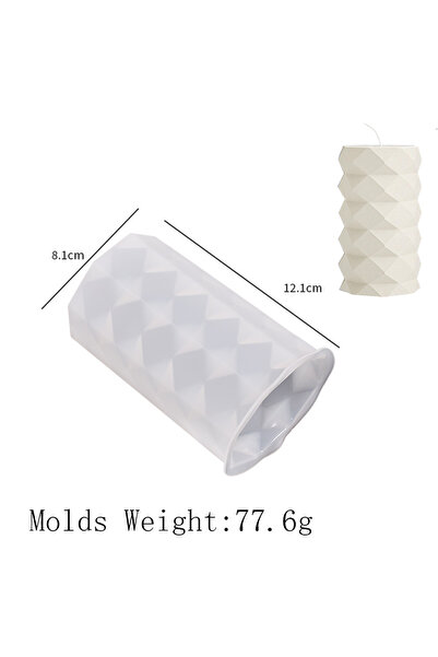 Choice4 قالب شموع أسطواني من السيليكون، اصنع بنفسك شموعًا مخططة، زينة عشاء، ق...